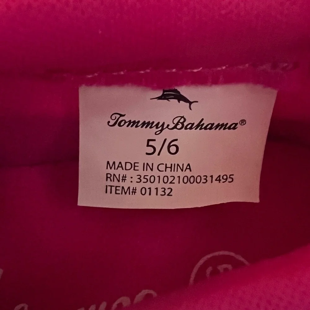Tommy Bahama Toddler Girls Pink Mermaid Water Shoes Size 5/6 UPF 50+ 01132